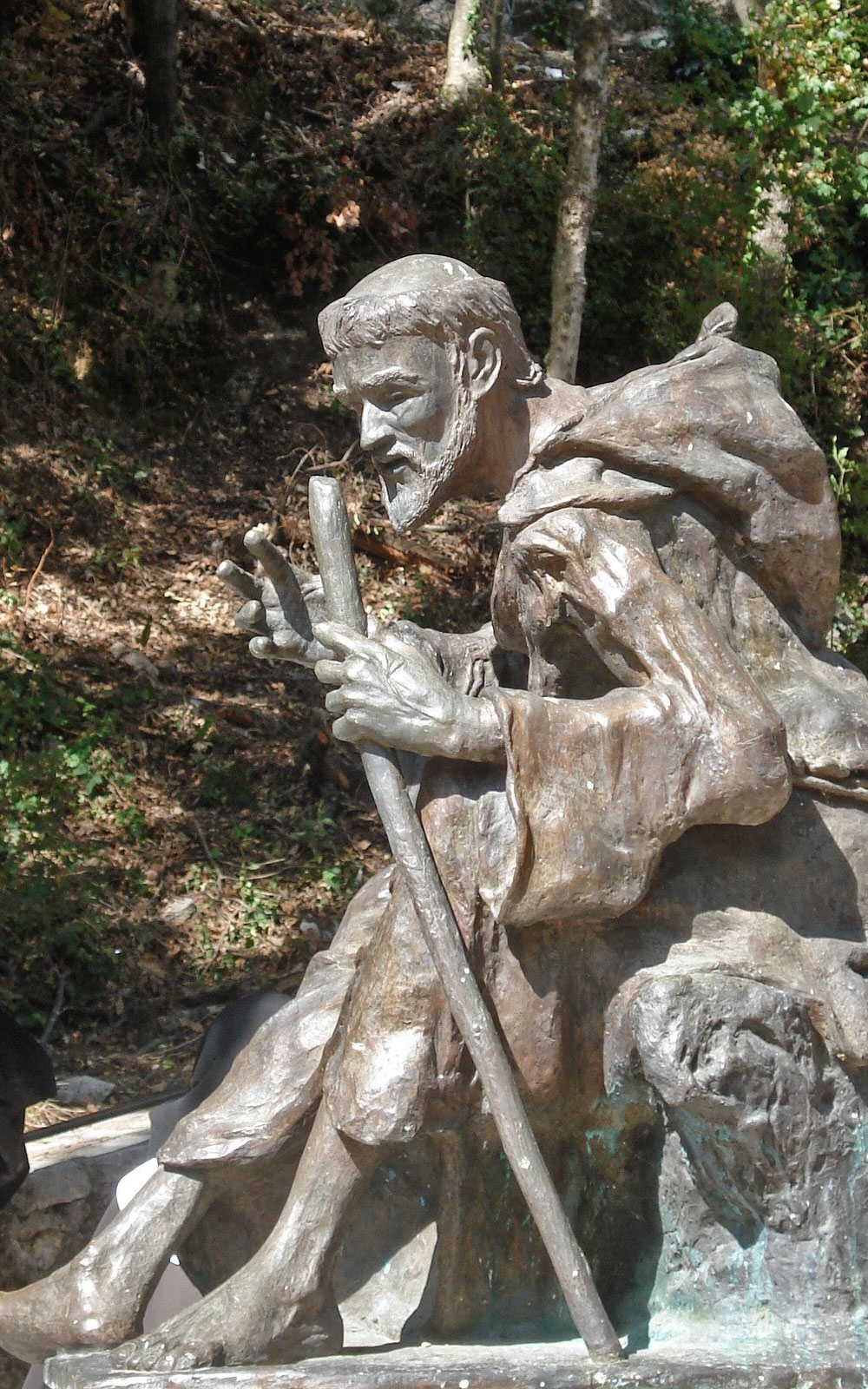 Greccio Franziskusstatue